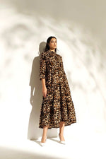 Leopard Muse Tiered Dress