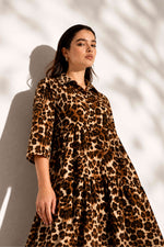 Leopard Muse Tiered Dress