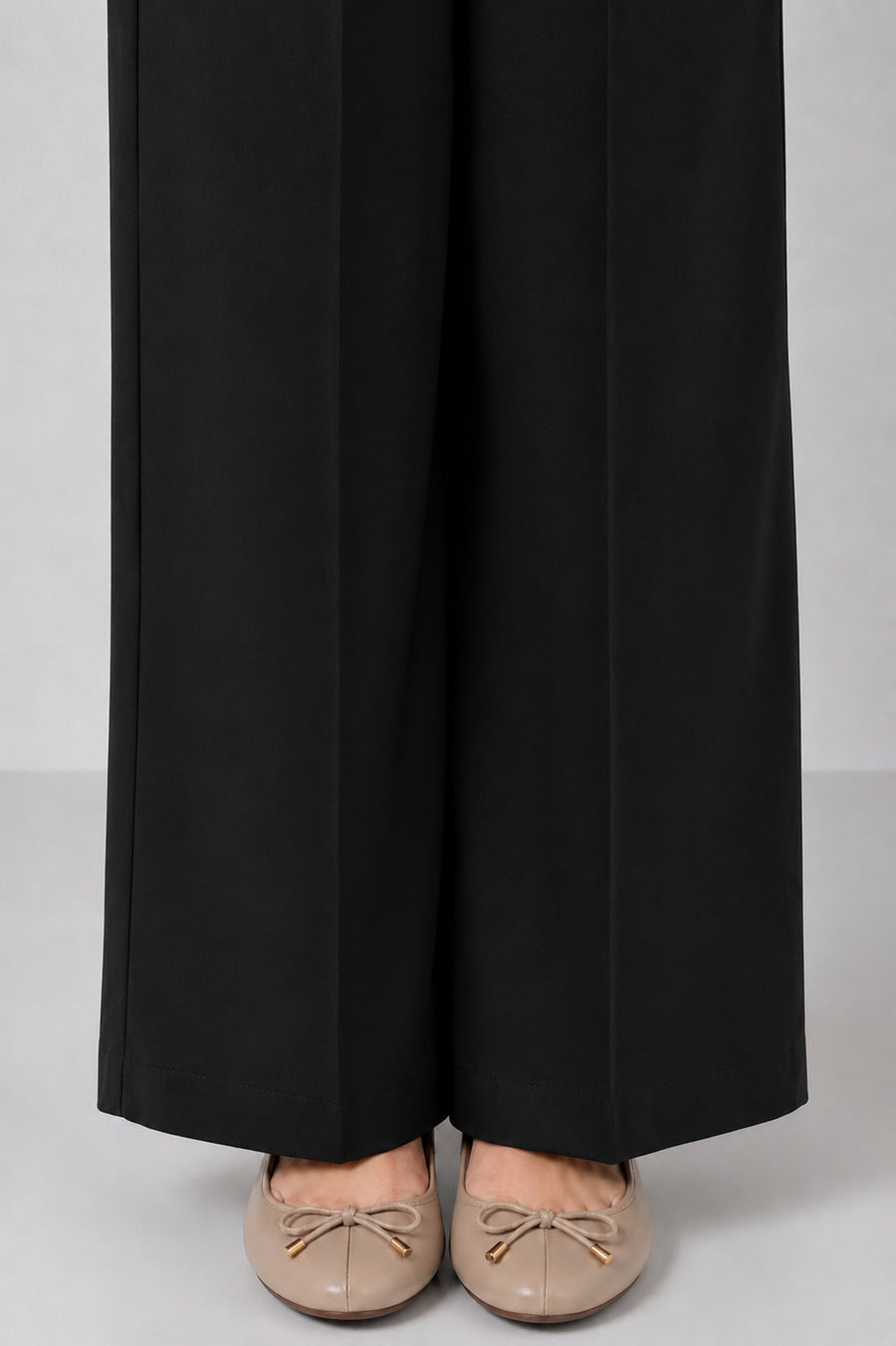 Aria Wide-Leg Trouser- Black