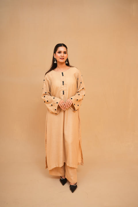 Skin Tone Sheesha Work 2-Piece Suit