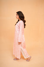 Elegance Pink & White Two-Piece Suit