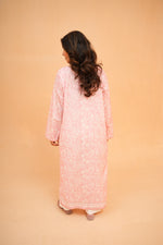 Elegance Pink & White Two-Piece Suit