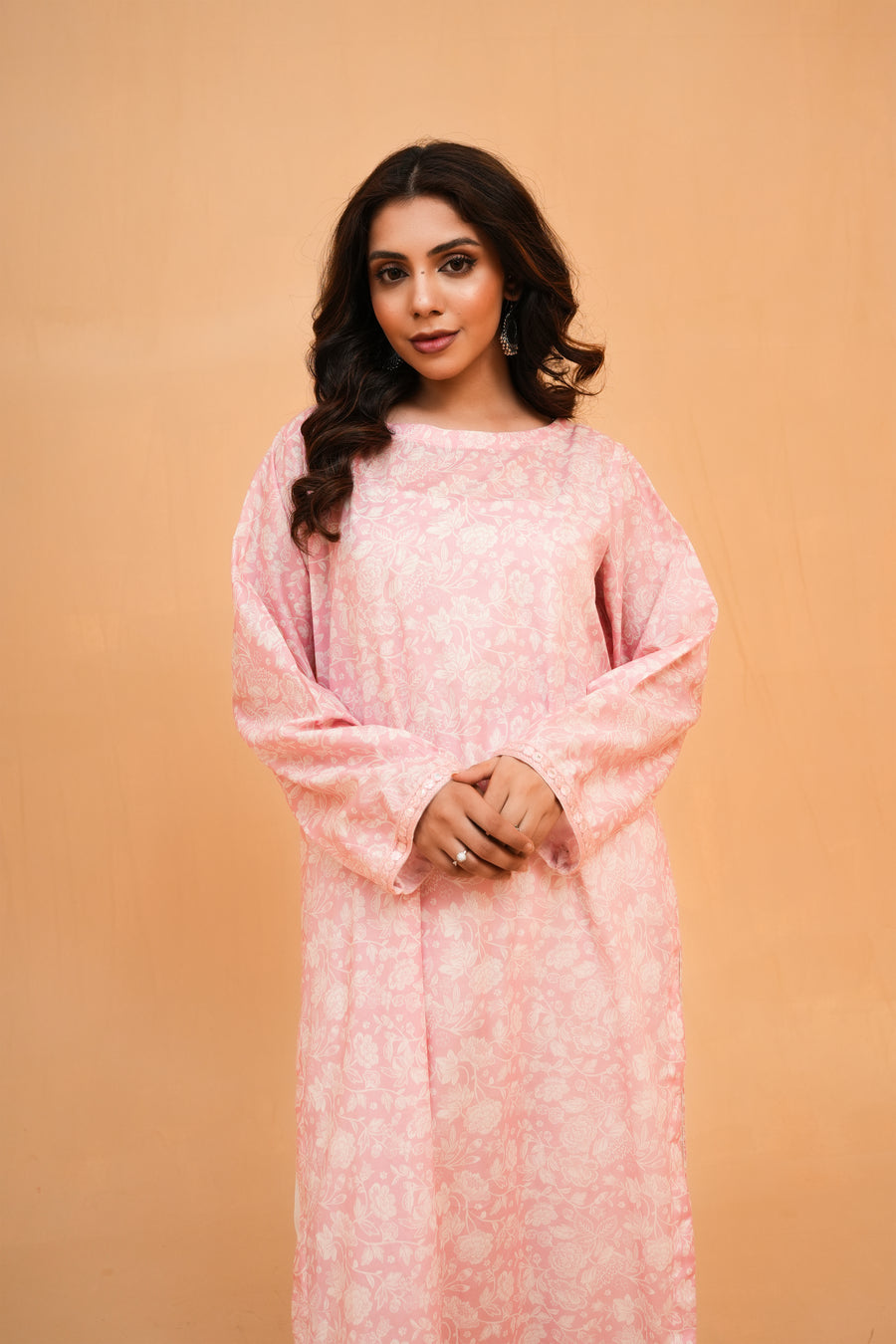 Elegance Pink & White Two-Piece Suit