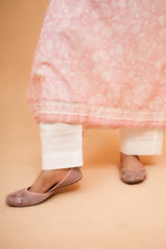 Elegance Pink & White Two-Piece Suit