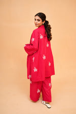 Embroidered Kimono Co-ord Set