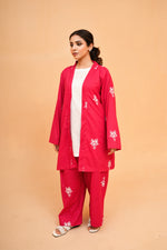 Embroidered Kimono Co-ord Set