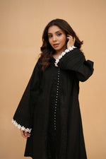 Elegant Black & White Two-Piece Suit