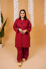 Maroon Handmade Embroidery – 2 Piece Lawn Suit