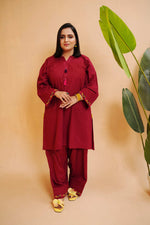 Maroon Handmade Embroidery – 2 Piece Lawn Suit