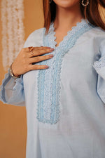 Cloudy Blue – 2 Piece Lawn Suit