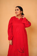 Bright Red Embroided – 2 Piece Lawn Suit