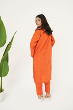 Summer Orange – 2 Piece Lawn Suit
