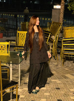 Midnight Black – Chikankari 3 Piece Suit
