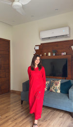 Bright Red Embroided – 2 Piece Lawn Suit