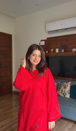 Bright Red Embroided – 2 Piece Lawn Suit