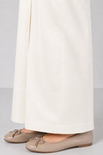 Aria Wide-Leg Trouser- off White