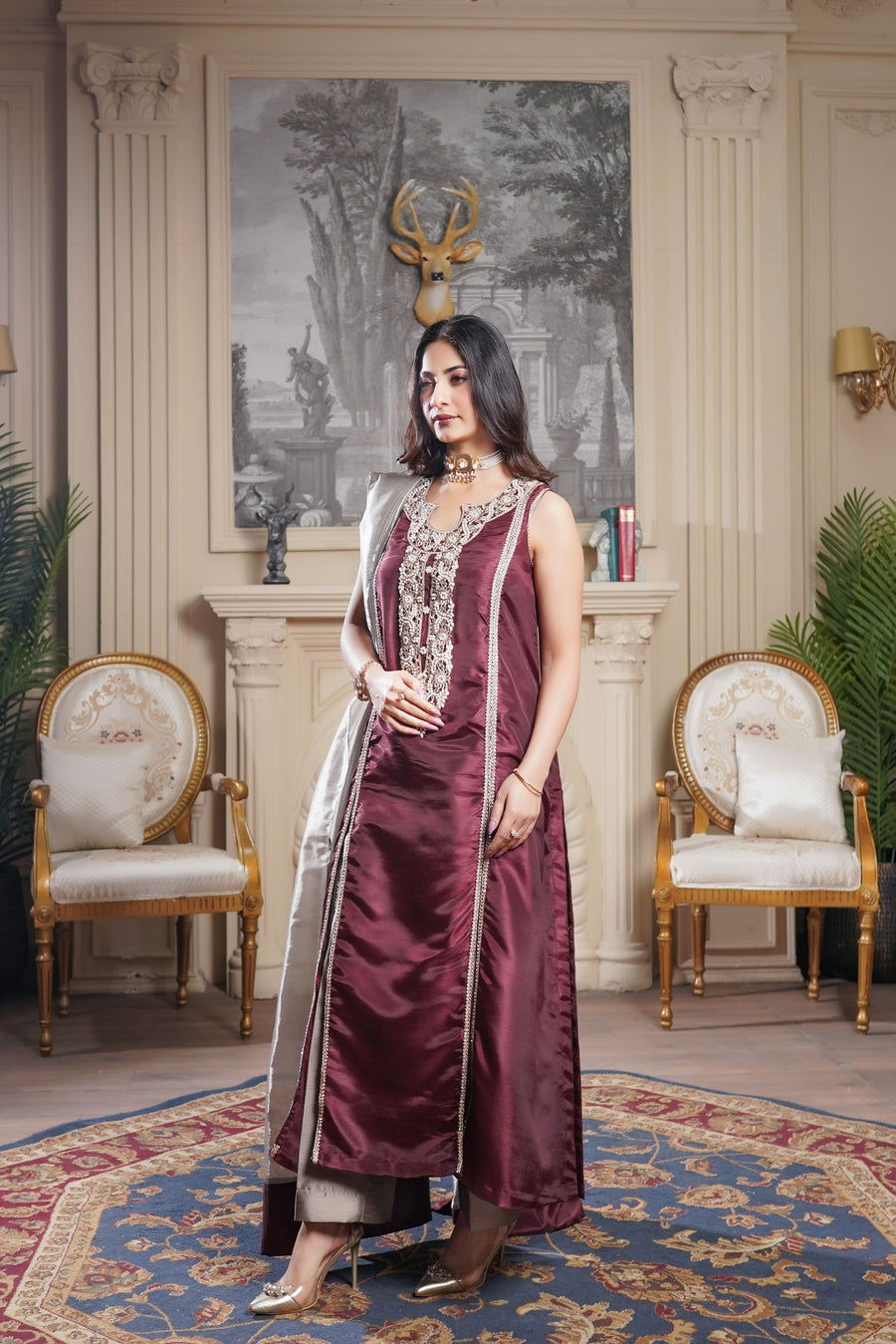 Shimmering Burgundy