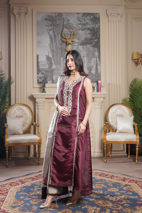 Shimmering Burgundy
