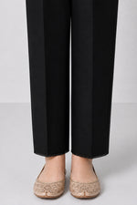 Straight-Leg Trouser- Black