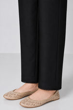 Straight-Leg Trouser- Black