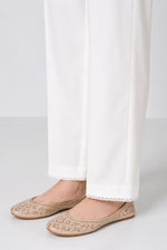 Straight-Leg Trouser- White