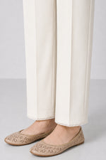 Straight-Leg Trouser- Off White